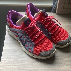 Nike Red and Purple running Sneakers size 11
